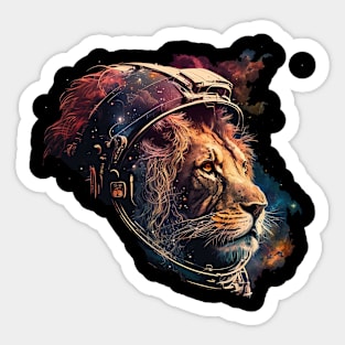 space lion Sticker